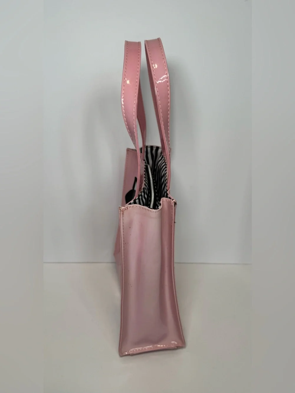 Marc Tetro New York City Pink Tuxedo Cat Mini Tote Bag